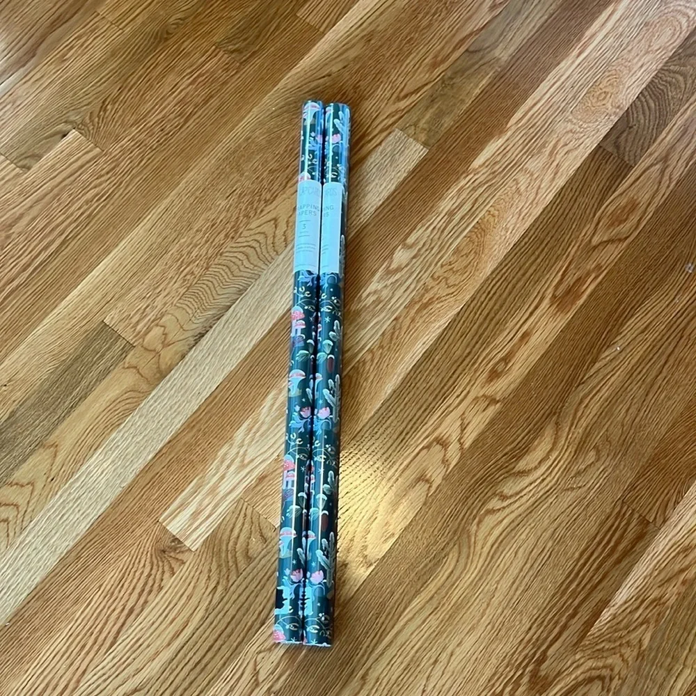 Anthropologie Woodlawn Wrapping Paper 2 Rolls NWT